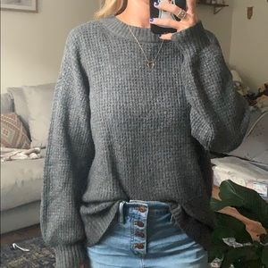 balloon sleeve sweater